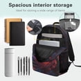 thumbnail image 5 of Aplkyhs School Backpack for Boys Girls Ages 6-18 Large Capacity Ergonomic Padded Shoulder Straps Back to School Gift for Elementary Middle High School Students Ice Fire Wolf, 5 of 7