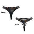 thumbnail image 3 of Balery Black And Gold White Horse Tangas de Algodón para Mujer con Estampado – Ropa Interior Sexy, Transpirable, G-string-Small, 3 of 6