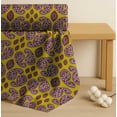thumbnail image 4 of Soimoi Yellow Cotton Voile Fabric Maroon Paisley Print Fabric by Yard 56 Inch Wide, 4 of 7