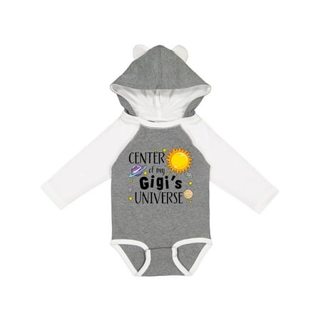 

Inktastic Center of My Gigi s Universe Gift Baby Boy or Baby Girl Long Sleeve Bodysuit
