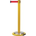 thumbnail image 1 of Free-Standing Crowd Control Barrier, Steel, 35" H, Red Tape, 12' Tape Length, 1 of 1