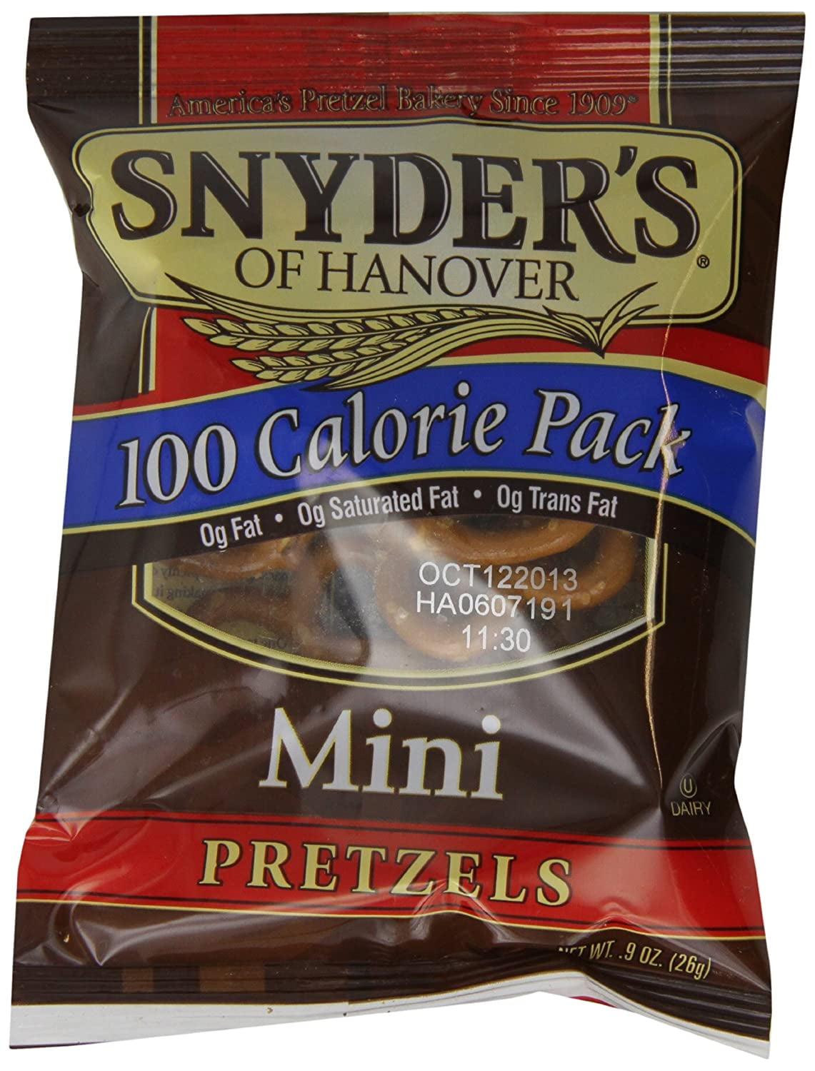 Snyders Mini Pretzels, 100 Calorie, 36 Count .9 oz