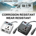 thumbnail image 4 of Car Inverter, 200W Power Conversion, Black/White ABS, Quick Installation and Multiple Protections, 4 of 8