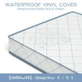 thumbnail image 6 of Simmons BeautySleep Kids Radiant Diamond Extra Firm Crib And Toddler Mattress, GREENGUARD Gold Certified, Sustainably Sourced Fiber Core, Waterproof, White/Blue, 6 of 14