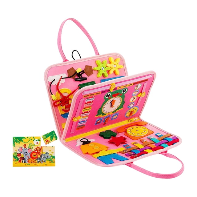 Juguete Montessori CUTICAT Tablero ocupado rosa para educación temprana