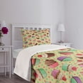 thumbnail image 3 of Ambesonne Colorful Quilted Bedspread Set 2 Pcs, Bakery Polka Dots, Twin Size, Multicolor, 3 of 5