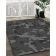 thumbnail image 2 of Ahgly Company Indoor Rectangle Patterned Charcoal Black Area Rugs, 2' x 4', 2 of 6