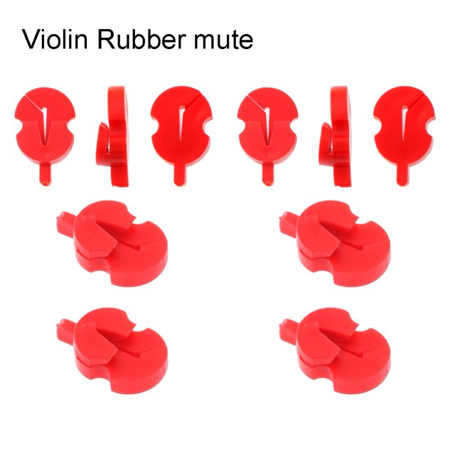 GLFILL Parfaitez Votre Son avec 10 Pcs Violon Silencieux Doux Contrôle de Volume de Précision Rouge