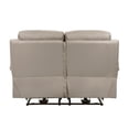 thumbnail image 3 of Hanna Power Dual Recliner Loveseat-Latte Brown Leather-USB-64 Inch, 3 of 6