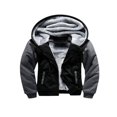 thumbnail image 1 of Winter Jacket for Men with Hood  Contrast Color  Long Sleeve Zip Sweatshirt, 1 of 7