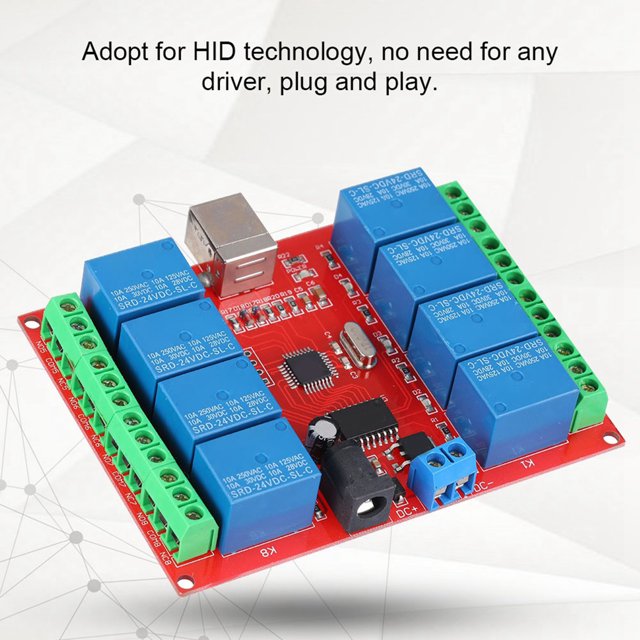 Interruptor de módulo de relé módulo de interruptor USB de 8 canales para tecnología ANGGREK Otros