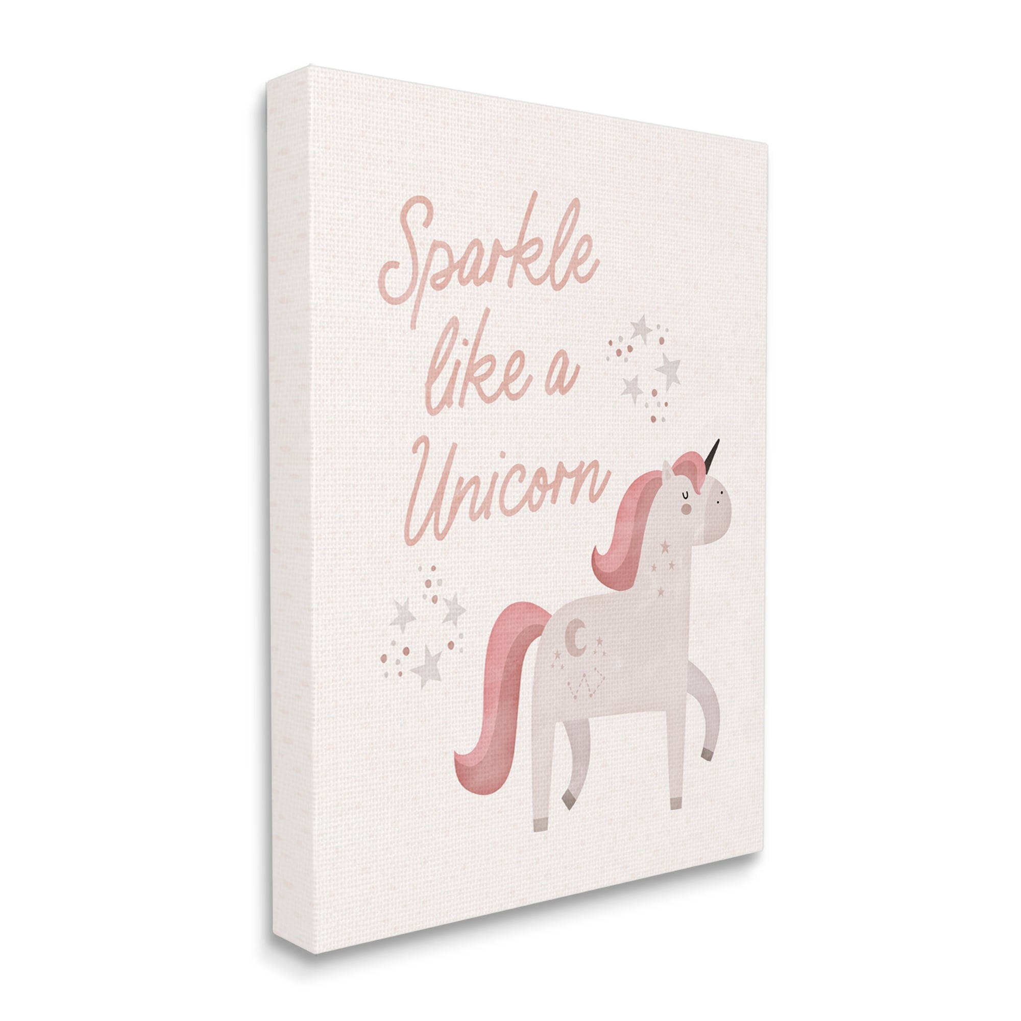 Stupell Sparkle Like A Unicorn Constellations Fairy Tales & Fantasy Painting Gallery Wrapped Canvas Print Wall Art