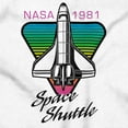 thumbnail image 2 of Retro NASA 1981 Outer Space Shuttle Unisex Plus Size Graphic Tee Brisco Brands 3X, 2 of 4