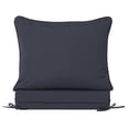 thumbnail image 5 of Costaelm Harmony Outdoor 2-Piece Deep Set Patio Seat Back Chair Cushions, 25 x 25, Navy Blue, 5 of 11