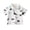 White, variant on Gyujnb Boys Dinosaur Print Polo Shirt with Orange Collar Breathable Casual Summer Top,5-6 Years