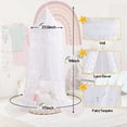 thumbnail image 2 of STAHMFOVER sequins Kids Bed Canopy for Girls Baby Crib Fairy Dream Princess Bed Canopy Hanging Mosquito Net Reading Nook Canopies Room Decor, 2 of 8