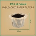 thumbnail image 2 of Brew Addicts Unbleached Paper Coffee Filters for Keurig Machines - 600 Count, 2 of 6