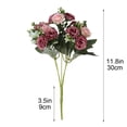 thumbnail image 3 of 30CM Artificial Simulation Floral Pick,Realistic Handcrafted Fake Bouquet,Bright Color Long Lasting Decor,No Watering Maintenance Free,Elegant Ornament For Home Wedding Party Office Shop Garden, 3 of 6