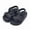 Dark Gray, variant on Toddler Boys Girls Double Buckle Sandals Lightweight Soft Open Toe EVA Kids Summer Sandals with Adjustable Back Strap Shower Beach Pool Little Kid Flat Slides Water Shoes