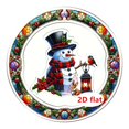 thumbnail image 1 of Adornos colgantes navideños 2D, suministros para fiestas en interiores con cordón para Muñeco de nieve, 1 of 9