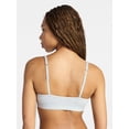 thumbnail image 2 of No Boundaries Cotton Rib Scoop Bra, Women's XS-XXXL, 2 of 4