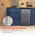 thumbnail image 5 of Magic Chef New 3.2-cu. ft. Mini Fridge in Stainless Steel, 5 of 6
