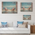 thumbnail image 4 of Designart "Coastalminimalism Coastal gracefulness Pointillism I" Nautical & Beach Print on Natural Pine Wood, 4 of 5