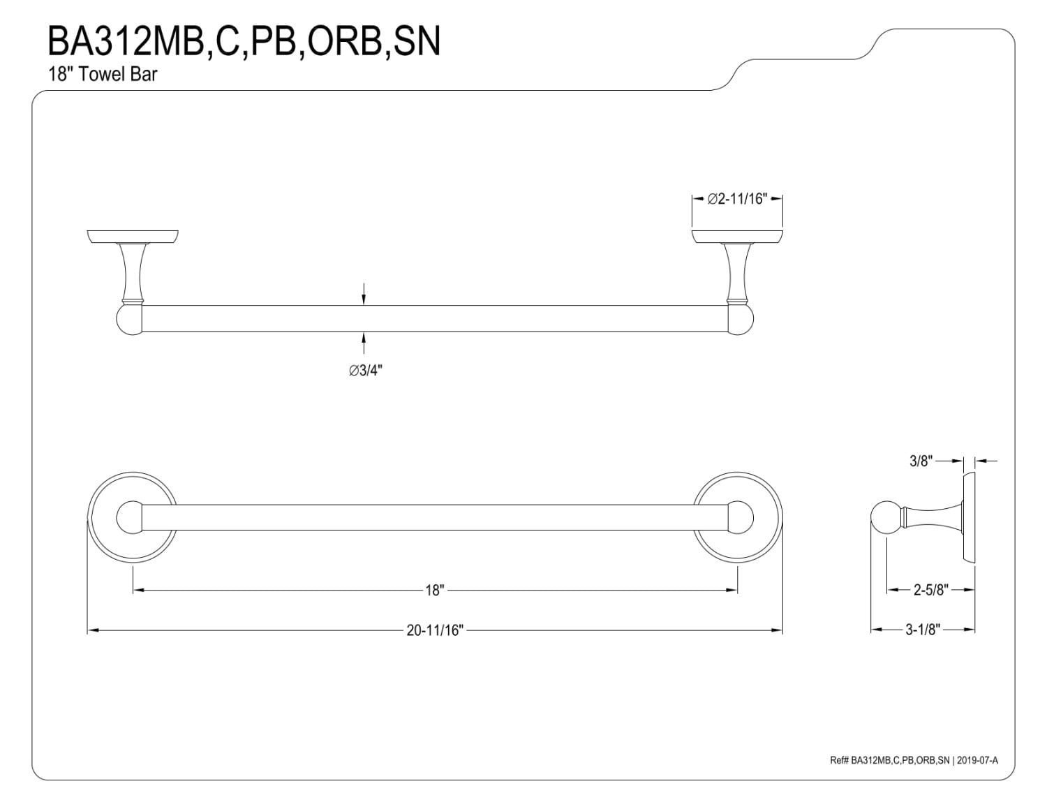 Kingston Brass BAK312478MB Victorian Bathroom Accessory Set, Matte Black - 4 Piece