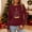 Wine, variant on Christmas Shirts for Women Funny Merry Christmas Graphic T Shirts V Neck Long Sleeve Xmas Tops Blouse