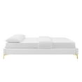 thumbnail image 4 of Modway Sutton Twin Modern Performance Velvet Bed Frame in White, 4 of 7