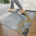 thumbnail image 4 of Gray Gold Marble Pattern Door Rugs,Washable Non Slip Door Mats Indoor,Decorative Door Mats,Entry Mat Indoor for Entrance,Bedroom,Kitchen,Bathroom,17"x30", 4 of 6