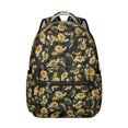 thumbnail image 1 of Sunflower and Butterfly Design School Backpack for Students Durable and Adjustable Strap Backpack with Artistic Yellow Floral Pattern, 1 of 6
