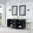 thumbnail image 4 of Weiser 60" Double Bathroom Vanity in Black Oak with Aosta White Composite Stone Countertop with Mirror, 4 of 8
