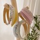 thumbnail image 4 of Diadema floral simple, diadema dura de moda bohemia, diadema de cinta, diadema de color sólido para niñas y mujeres Adepaton CPB-DE-LYY833-1, 4 of 5