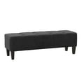 thumbnail image 4 of Banc d'appoint capitonné en tissu Rosewell de CorLiving avec pieds en bois, 4 of 9