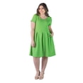thumbnail image 3 of Plus Size Knee Length Pleated Pocket Dress, 3 of 11