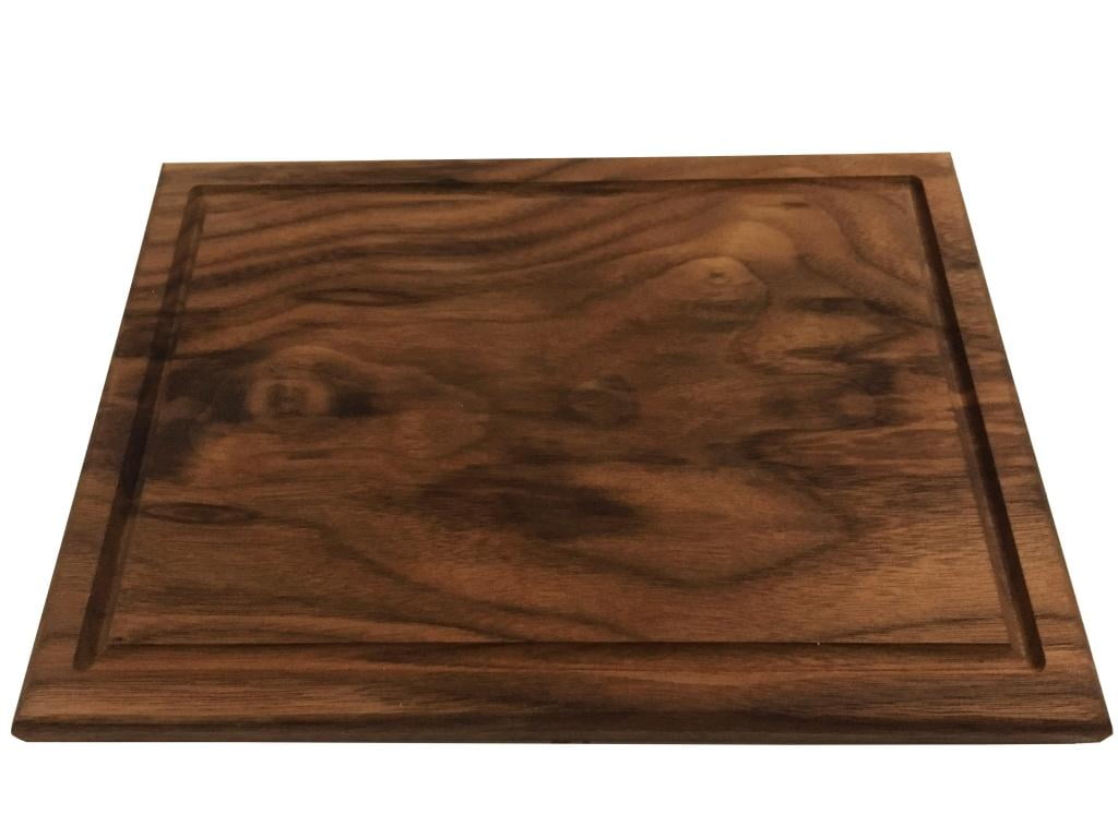 Carving 17 3/4 x 12 x 5/8 American Walnut Wood Cutting Board by Accented Kitchen and Serving - Reversible with Juice Groove For Chopping Carving 17 3/4 x 12 x 5/8 American Walnut Wood Cutting Board by Accented Kitchen and Serving - Reversible with Juice Groove For Chopping