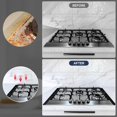 thumbnail image 6 of 30" Slide-in Range Rear Filler Kit,Stove Gap Filler Strip, Stainless Steel Backsplash for Stove, Stove Trim Kit with Most Brands Between Stove and Backsplash(Silver) With 2 PCS Stove Gap Covers, 6 of 7