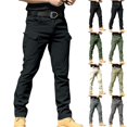thumbnail image 4 of Men's Tacticals Cargo Pants Water Resistant Lightweight Hiking Pants Outdoor Work Pants with Multi Pockets(None Belt), 4 of 9