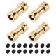 thumbnail image 1 of Uxcell 4Pcs 2mm a 5mm Conector de Junta de Acoplamiento de Eje de Latón con Tornillos para Coche de Modelo RC, 1 of 4