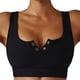 thumbnail image 1 of Sujetador deportivo para mujer, Bralette sin costuras con espalda cruzada, Top corto acolchado, soporte de alto impacto para gimnasio, entrenamiento, Fitness, 1 of 6