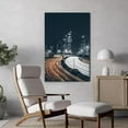 thumbnail image 2 of Wall26 Canvas Print Wall Art Car Light Motion Trail City Cityscape Art Skyline Downtown Buildings Photography Print Realism Decor Panoramic Multicolor Landscape Scenic Modern Art for Home - 16" x 24", 2 of 5
