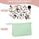 thumbnail image 3 of Bolsa de cosméticos con cremallera para mujer, bolsa de maquillaje de cuero Pu para bolso, bolsa de maquillaje de viaje con asa, 3 of 5