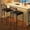 Red, variant on EastVita Bar Stools Set of 2, Upholstered Bar Chairs with Back, 25.5 Inches Kitchen Bar Stools with Footrest, Thick Cushion, Counter Height Barstools for Island, Counter Bar, Easy Assembly