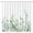 Green White, variant on Yellow Gray Floral Shower Curtain Rustic Sunflower Flower Botanical Leaves Spring Fall Natural Elegant Aesthetic Farmhouse Home Fabric Bathroom Decor Set with Hooks,70 W X 70 H