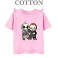 thumbnail image 3 of Camiseta de algodón de Disney Stitch y Mickey Mouse para niños, camisetas para niños, camisetas casuales de cuello redondo de moda de verano 2024, 3 of 5
