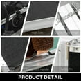 thumbnail image 5 of HOMCOM Lightweight Aluminum Portable Skidproof PVC Carpeted Folding Wheelchair Ramp, 6', 5 of 9