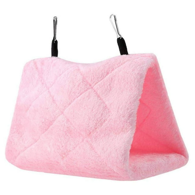 Bird Parrot Bird's Nest Hanging Cave Cage Practical Plush Snuggle Hut Tent Bed