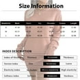 thumbnail image 4 of Women's Sweater Dress Knit Dress Long Sleeve Solid Color Plaid Base Layer Casual Winter Dress for Loungewear,Camel,L, 4 of 9
