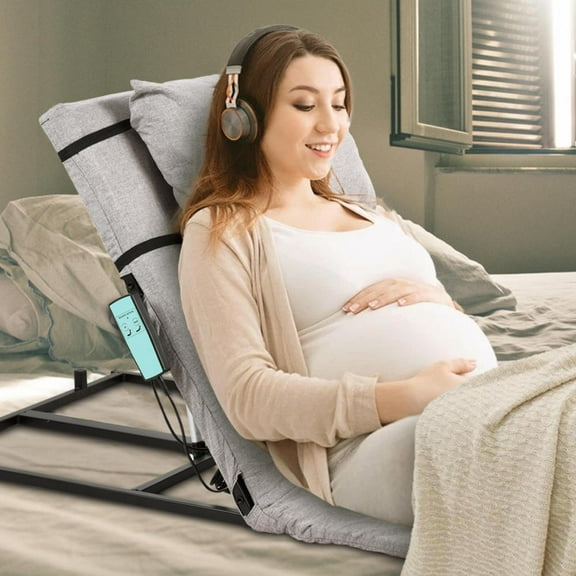Automatic Adjustable Backrest Chair w/ Cushion & Foot Pad - 440lbs Electric Lift Assist, 75cm Height for Elderly & Pregnant
